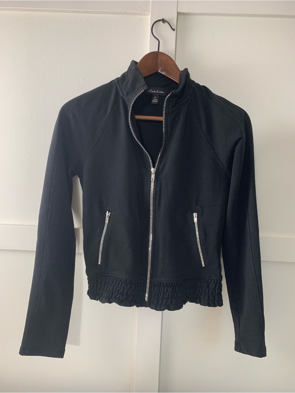 Black Zip-Front Women's Jacket